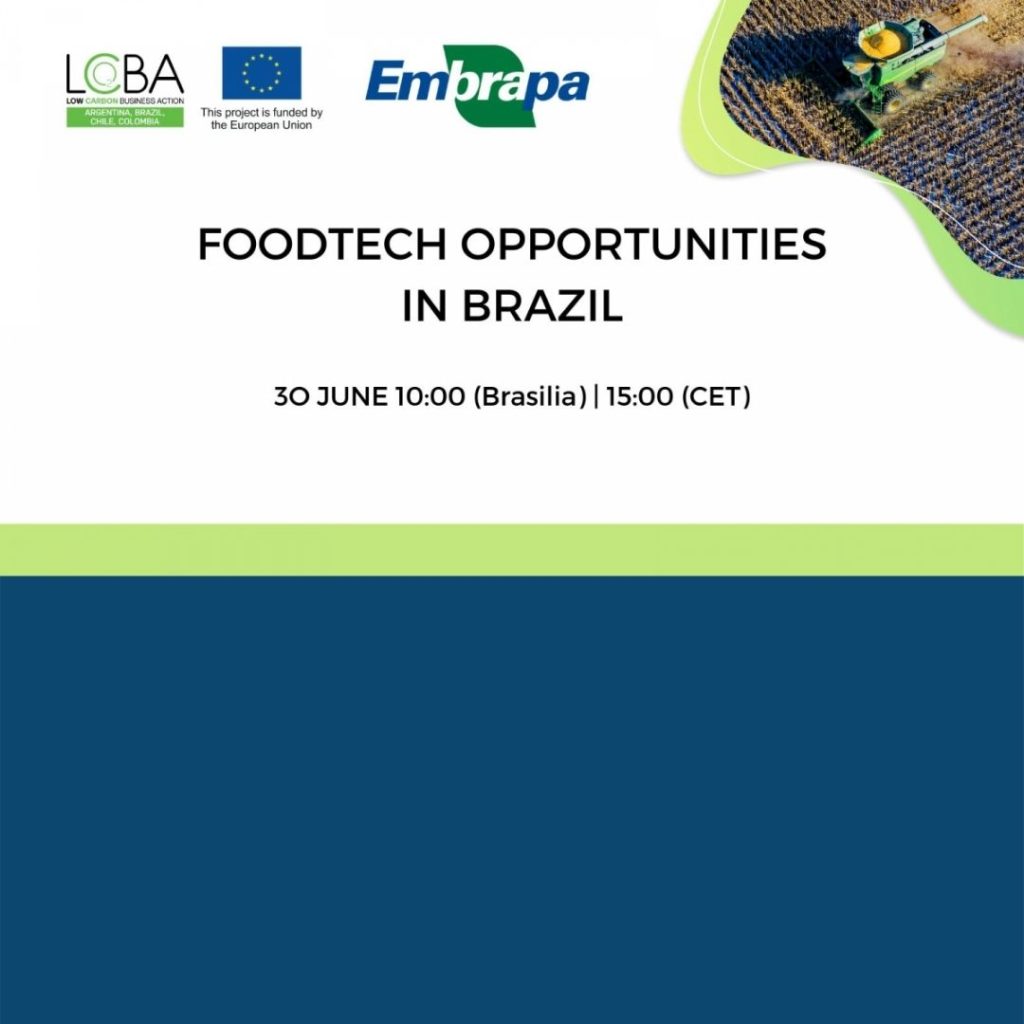 Webinar discute oportunidades de Foodtech no Brasil e a transição para um sistema de baixo carbono